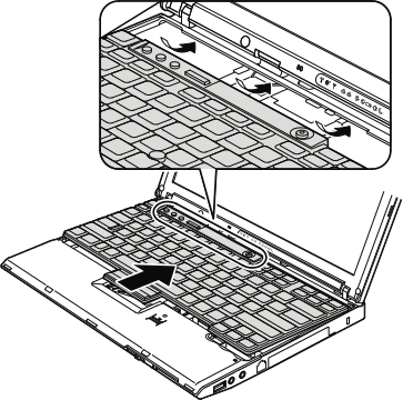 Reconnecting the Thinkpad X201 keyboard