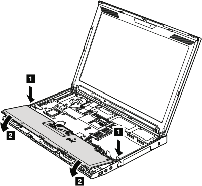 Reconnecting the Thinkpad X201 palmrest