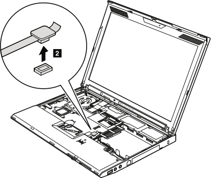 Removing the Thinkpad X201 palmrest connector