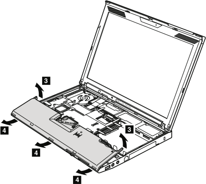 Removing the Thinkpad X201 palmrest