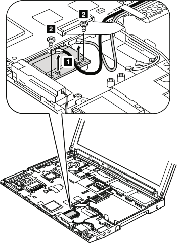 Removing the Thinkpad X201 WiFi card