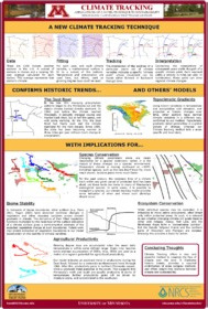 Thumbnail of poster entitled 'Climate Tracking: Applications of a Novel Technique to Sustainability'