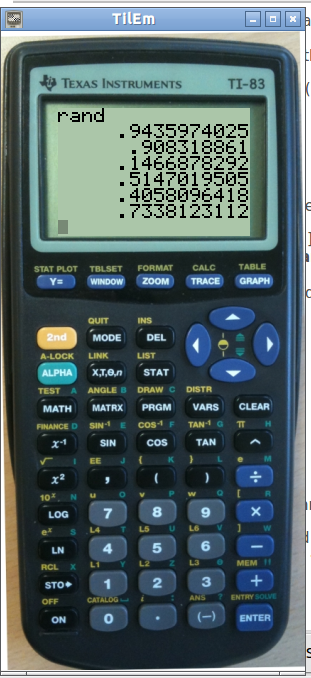 Ti-83 Screenshot