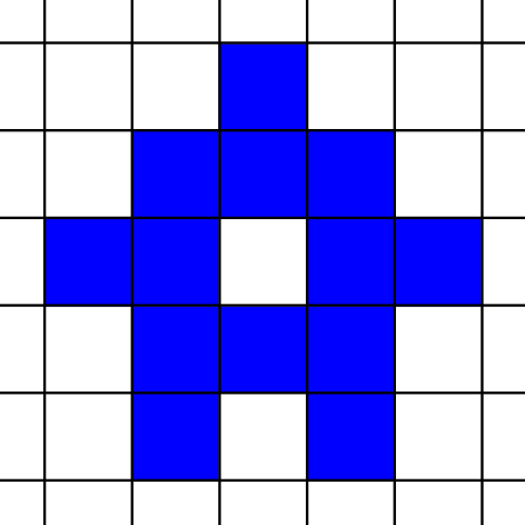 Grid with squares to be covered
